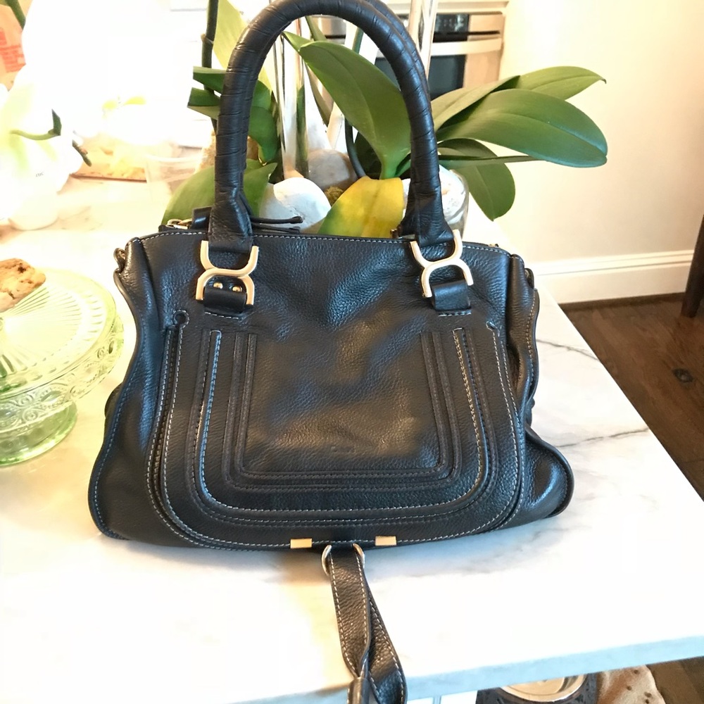 Sold AUTH CHLOÉ 💕 Marcie Calfskin Satchel Bag